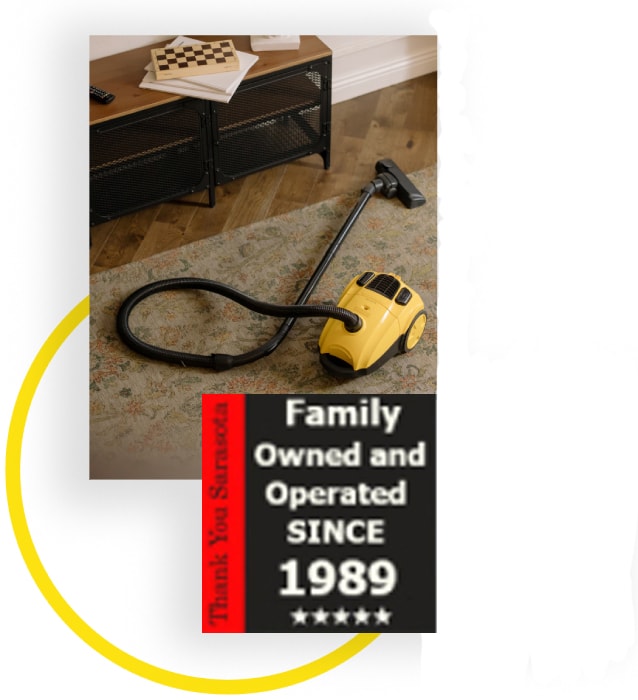Choice Vacuum store — vacuum cleaners on display in Sarasota, FL